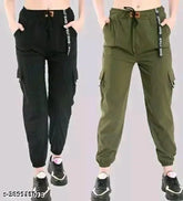 Women's cotton lycra combo joggers, self-designed, size 28/30/32/34, India-made athletic wear